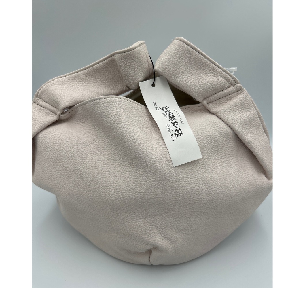 The‎ Drop Women's Revolve Top Handle Bag White Faux Leather Small - Picture 7 of 8